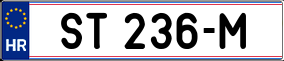 Trailer License Plate